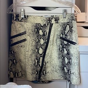 Princess polly snakeskin mini skirt